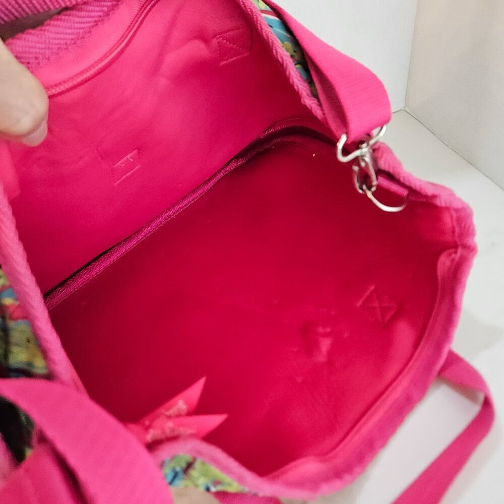 Lilly Pulitzer Neoprene Laptop Tote Satchel Messenger Bag 11" x 16" - Picture 3 of 11